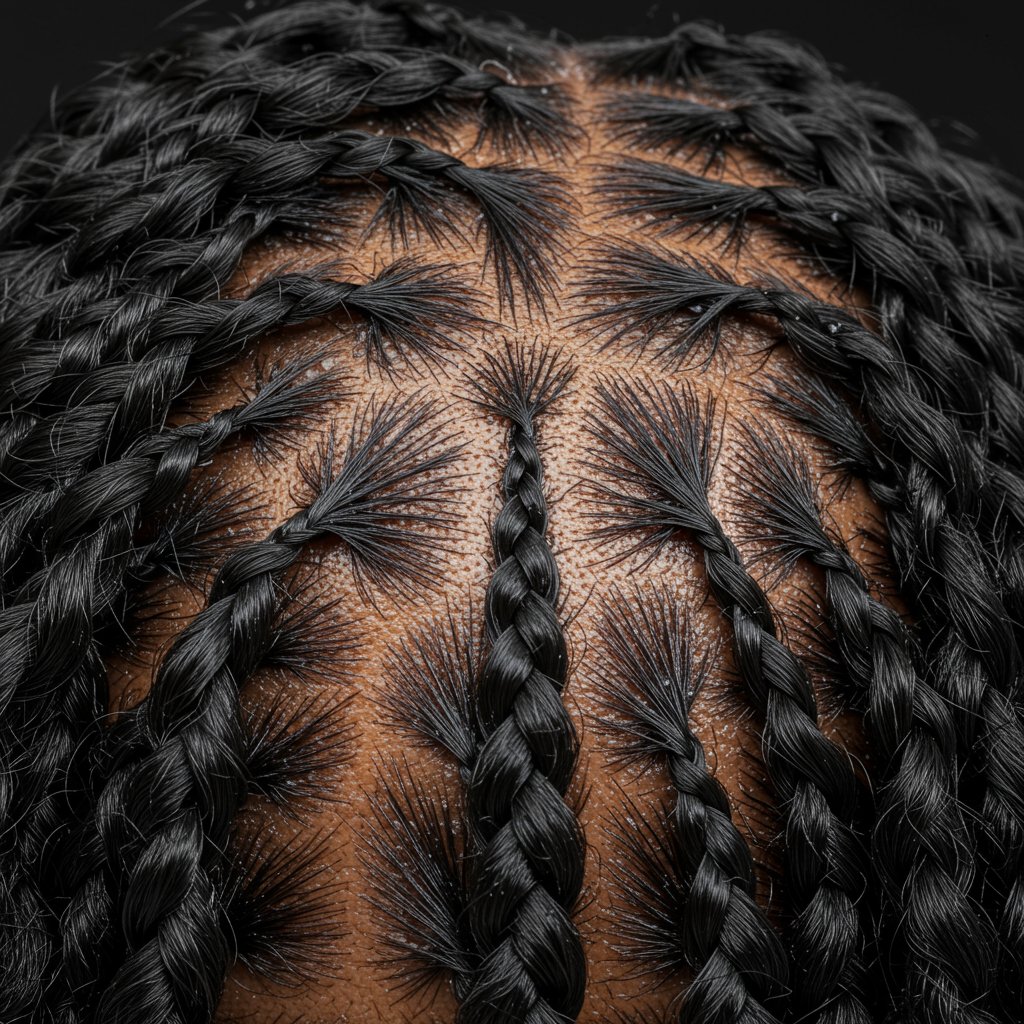 Knotless Braid Root Closeup