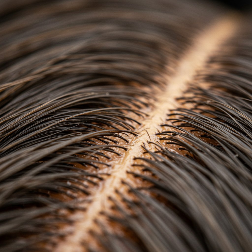 Knotless Braid Scalp Closeup