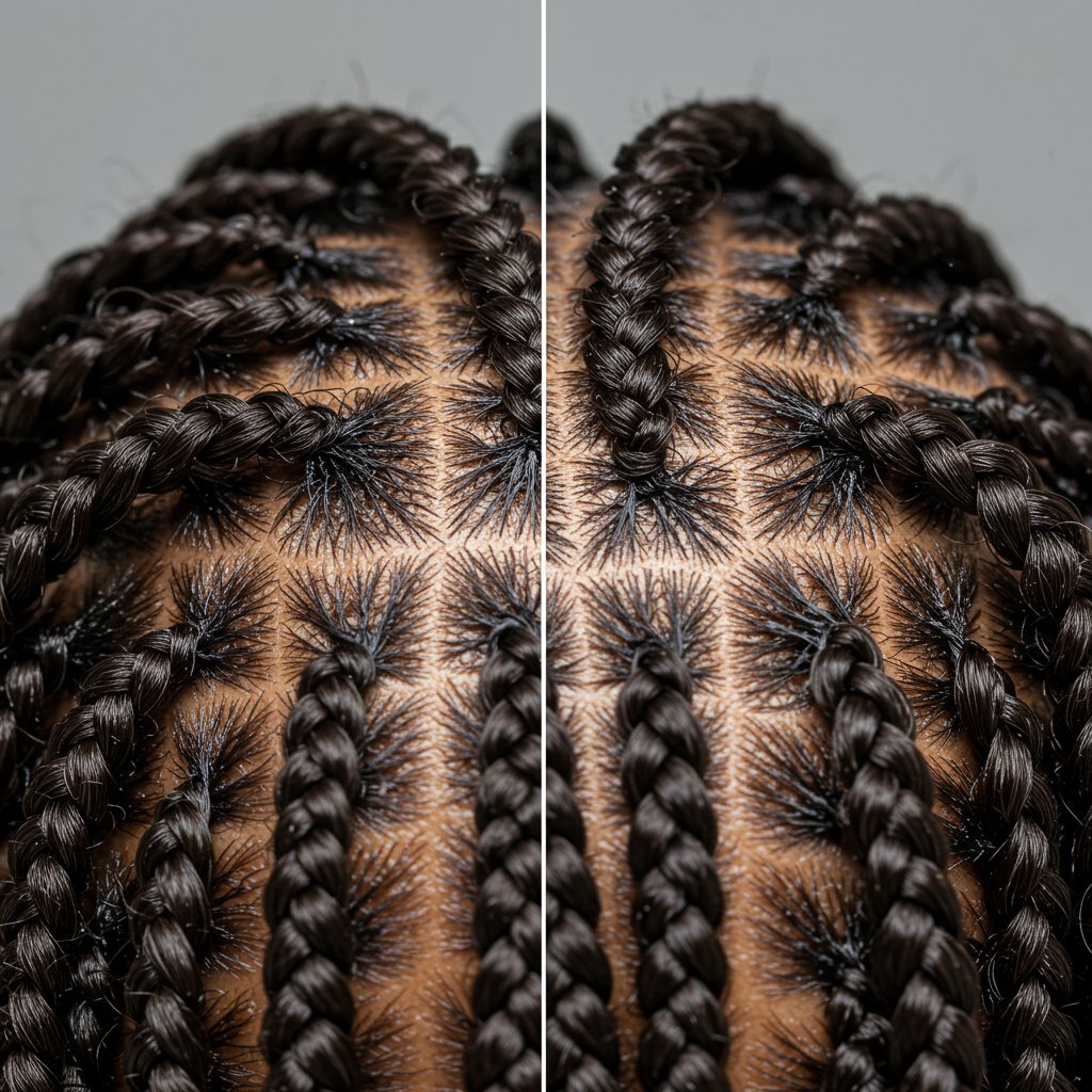 Knotless Vs Traditional Braid Comparison
