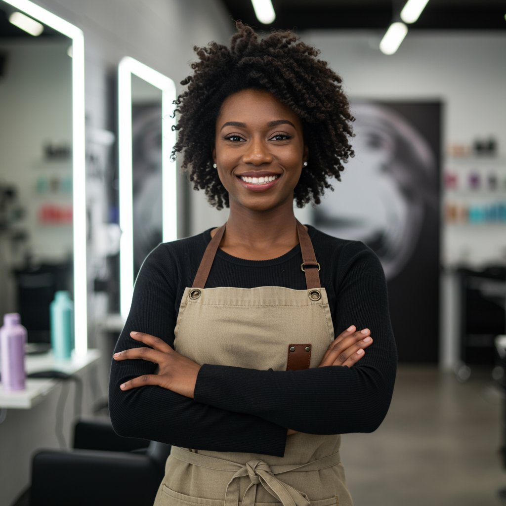 Approachable Hairstylist Portrait