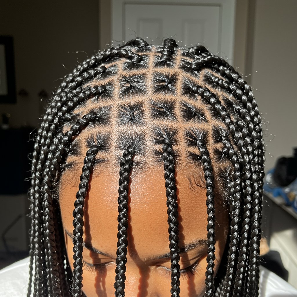 Close-Up-Of-Seamless-Knotless-Braids