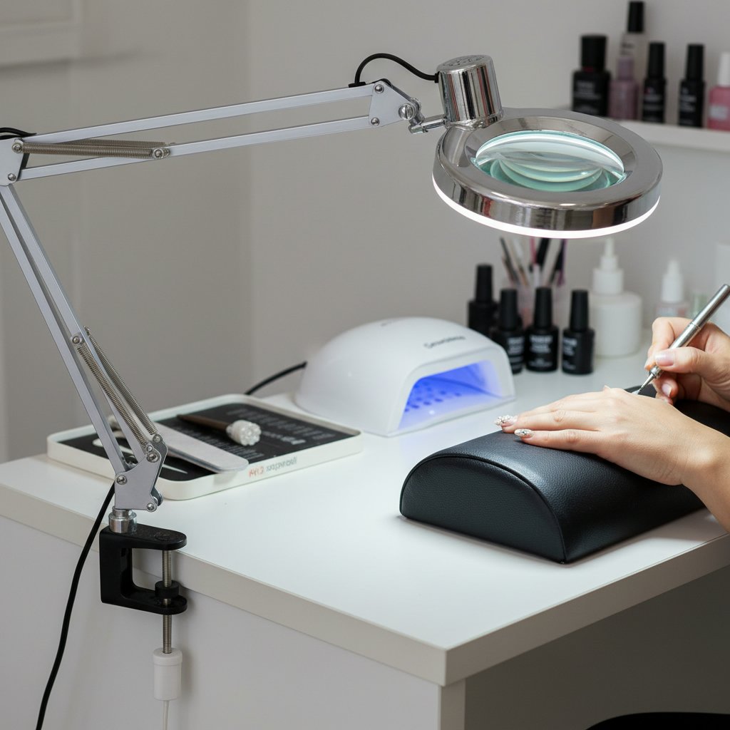 LED Magnifying Lamp with Clamp
