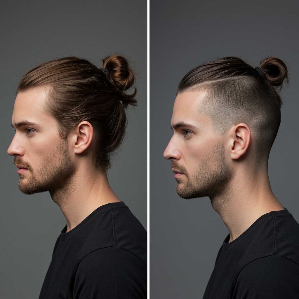 Man-Bun-Vs-Top-Knot-Comparison