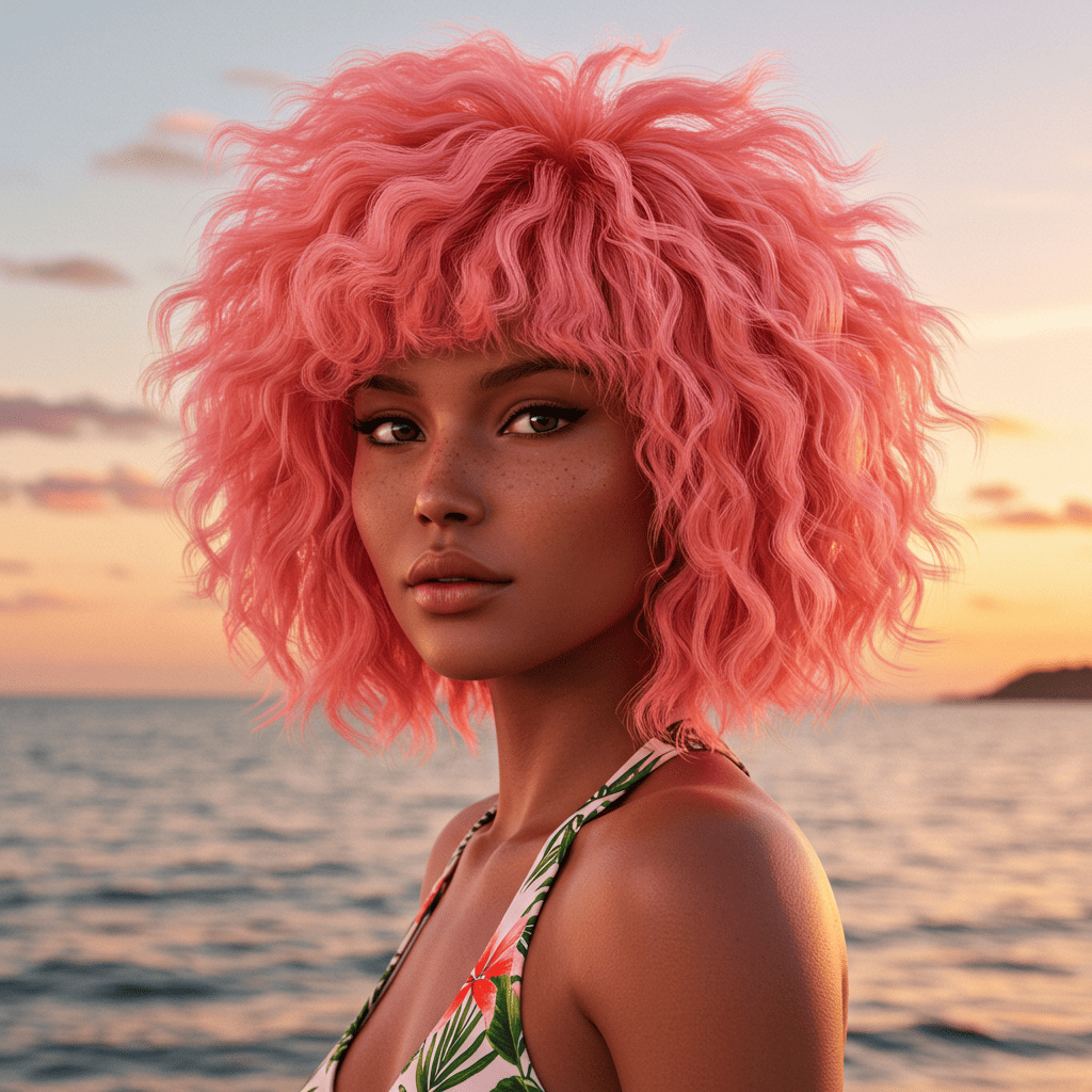 Coral Reef Inspired Mullet