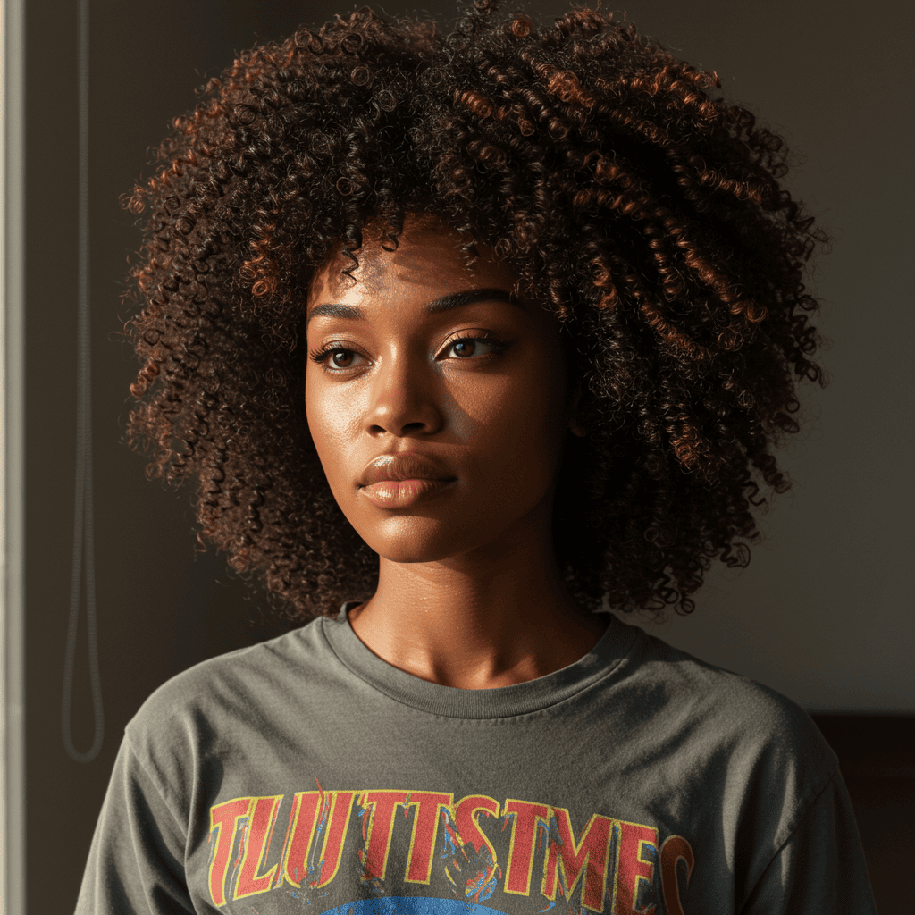 Curly Mullet Natural Texture