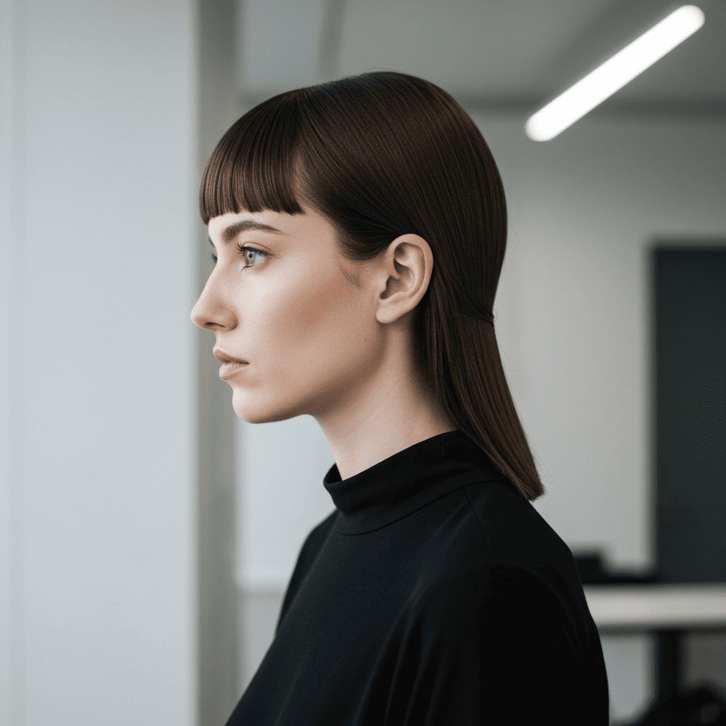 Minimalist Brown Mullet Architect