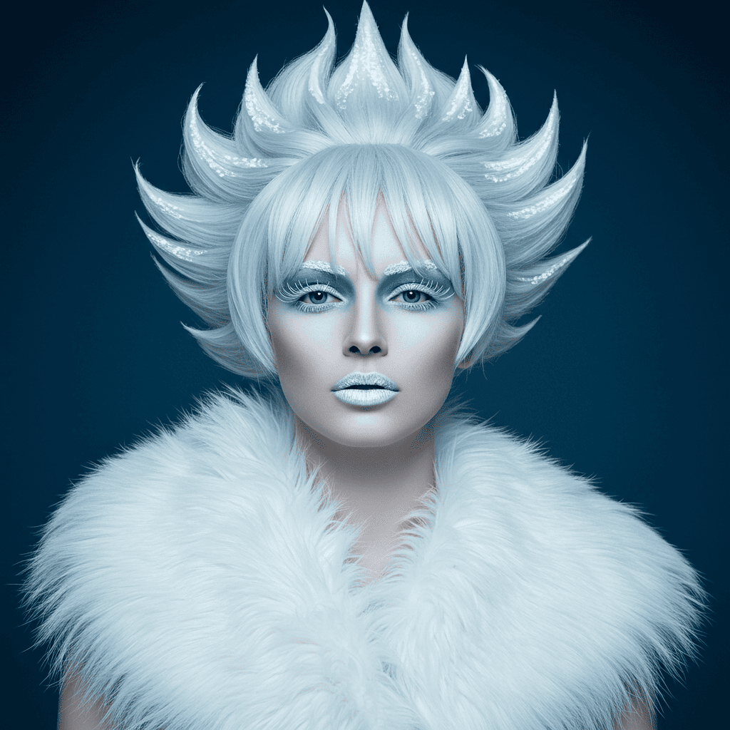 Platinum Ice Queen Mullet