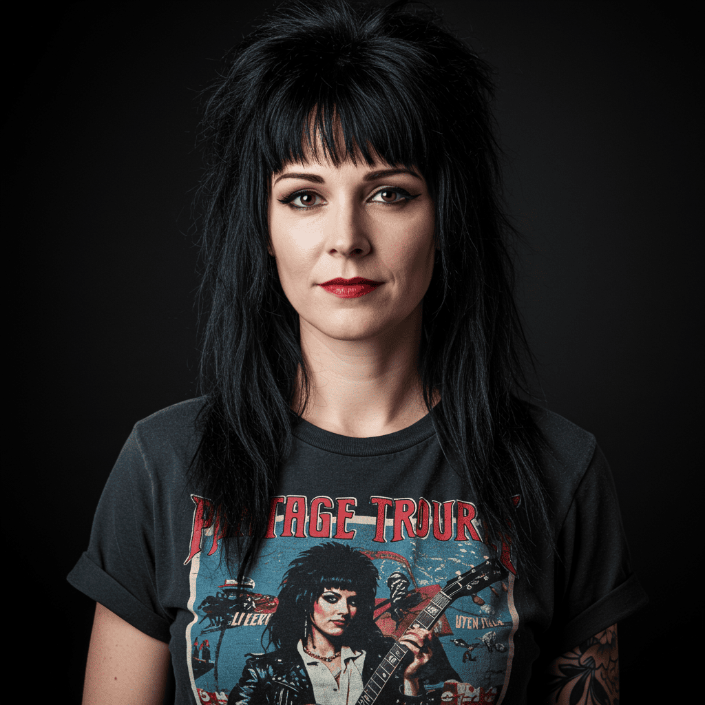 Vintage Rocker Mullet Authentic