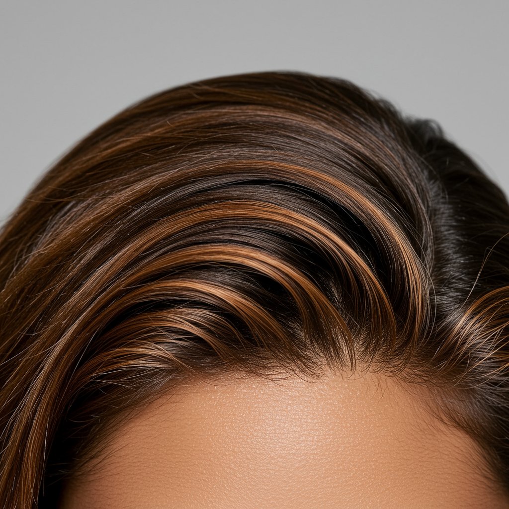 Close Up Of Hairline Highlights