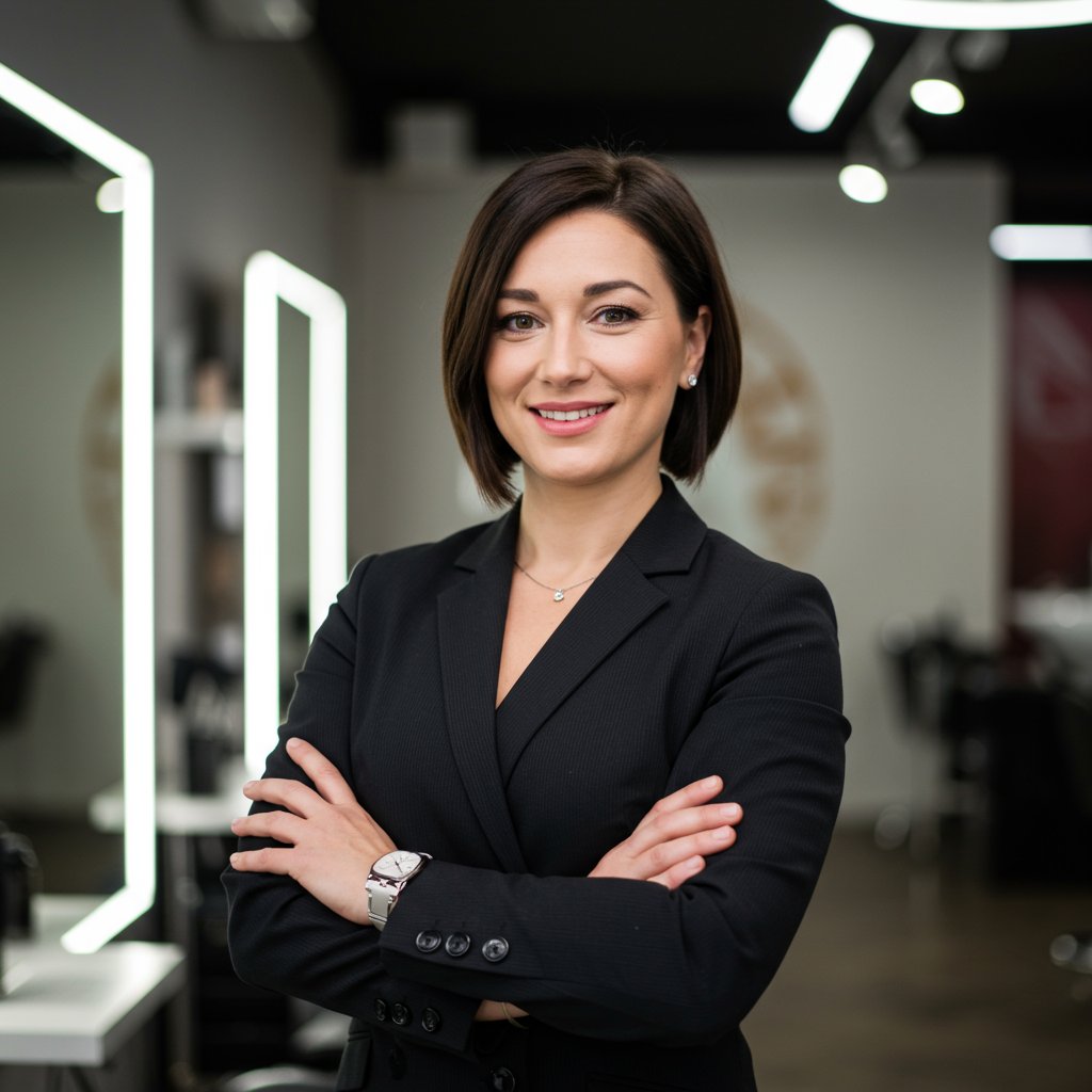 Friendly Hairstylist Portrait