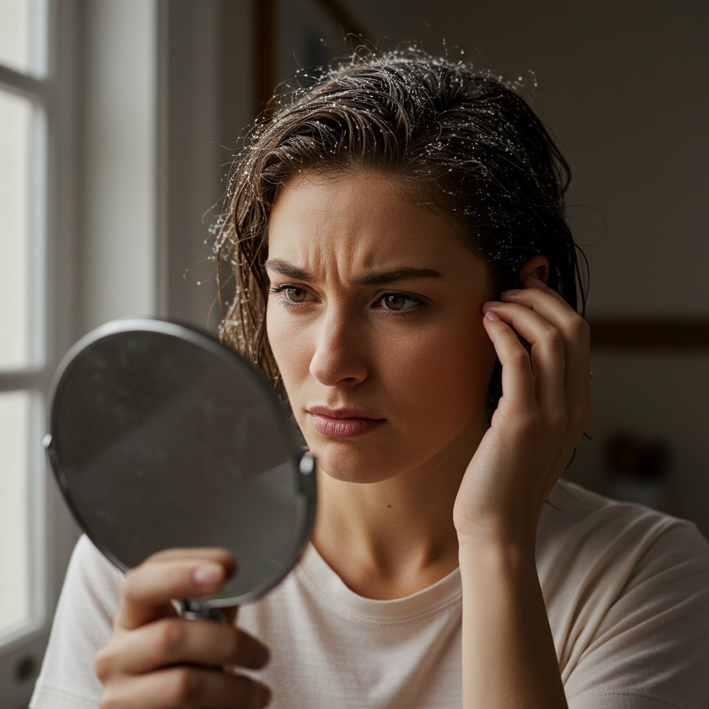 Woman With Crunchy Overstyled Hair