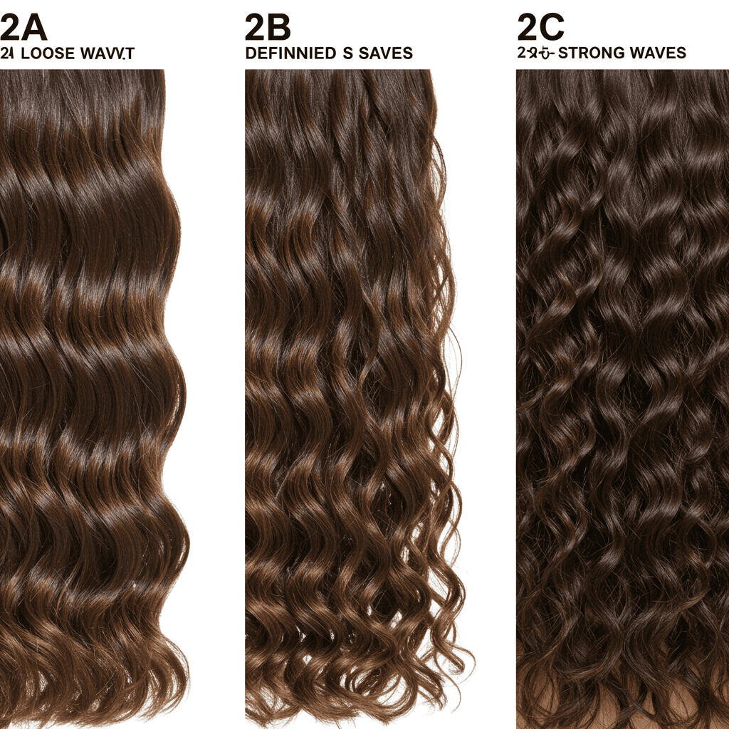 Wave pattern comparison showing different types