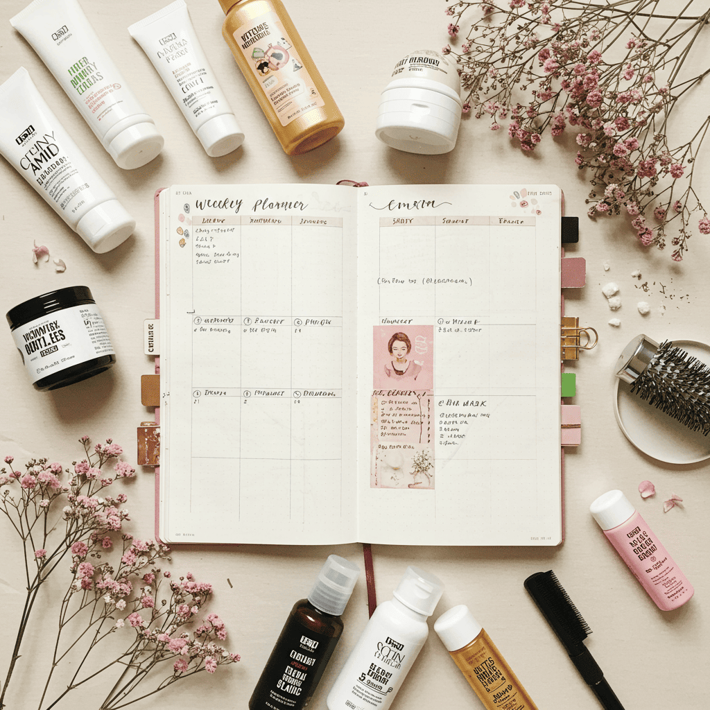 Weekly wave care routine organization