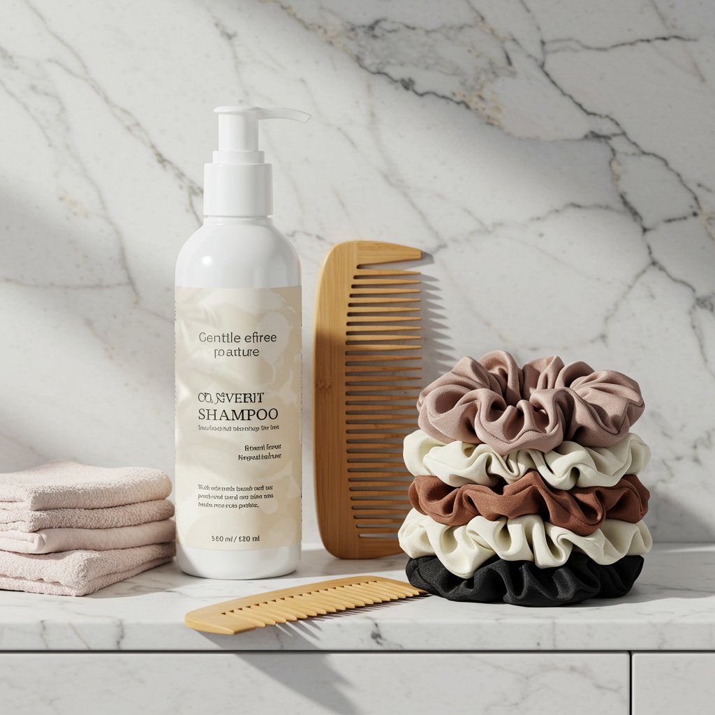 Gentle-Hair-Care-Products-On-Marble-Counter