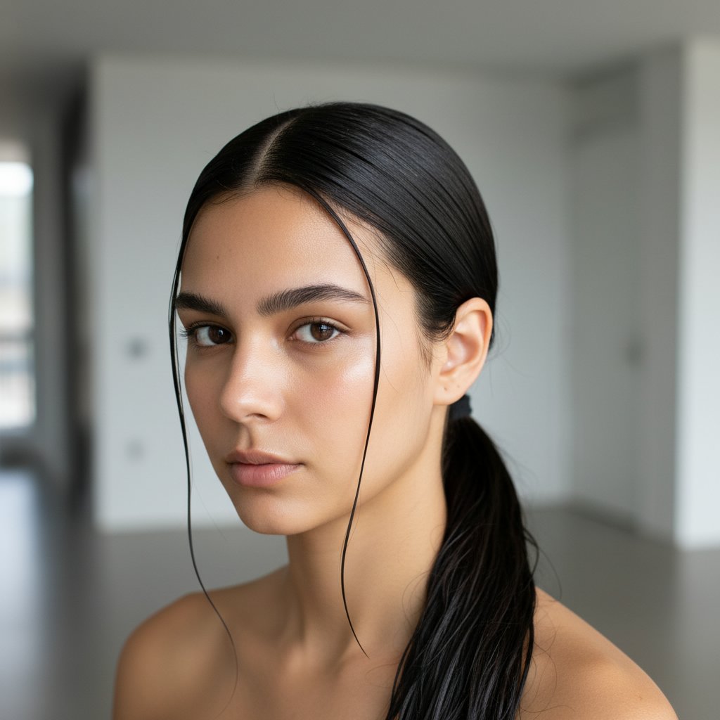 Sleek Low Ponytail