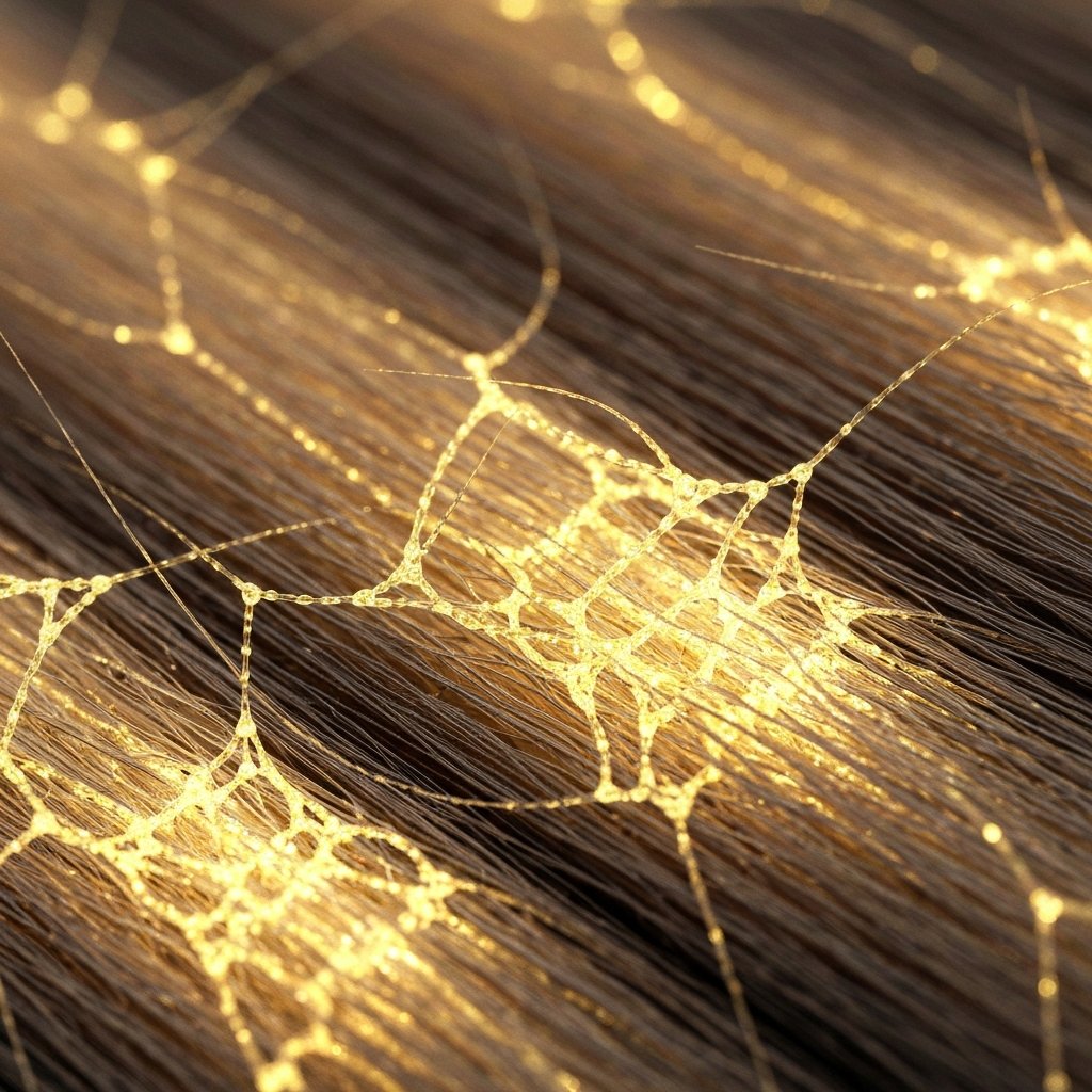 Microscopic Hair Bonds Visualization