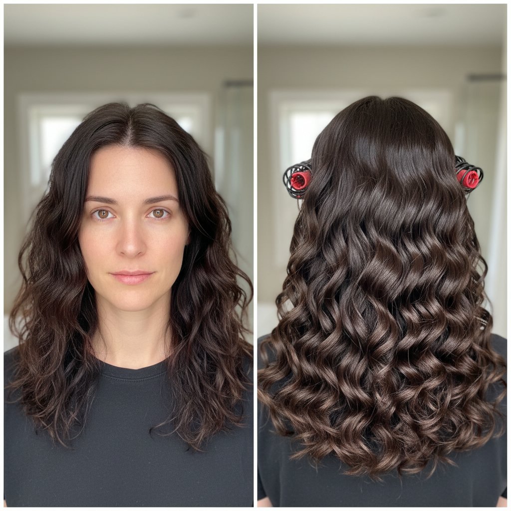Spiral Curls with Spiral Rods