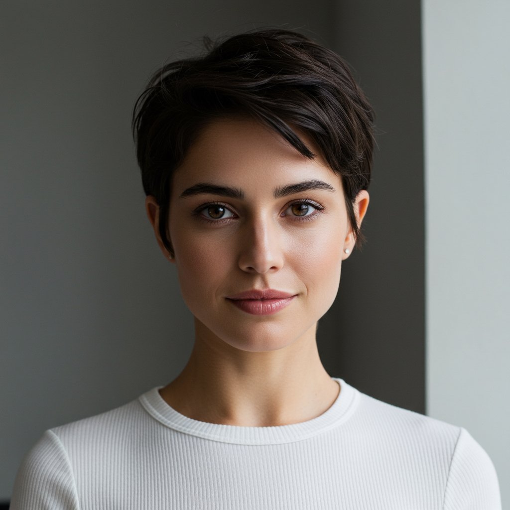 Confident Woman Classic Pixie Cut