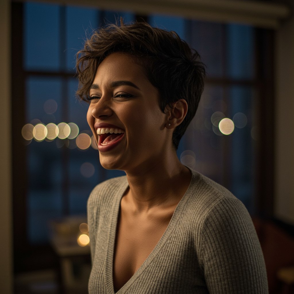 Confident Woman With Pixie Cut Intro