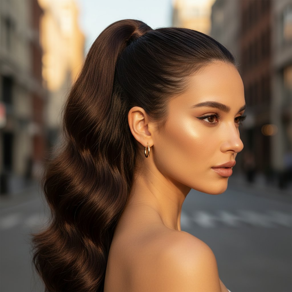 High Ponytail Glamour