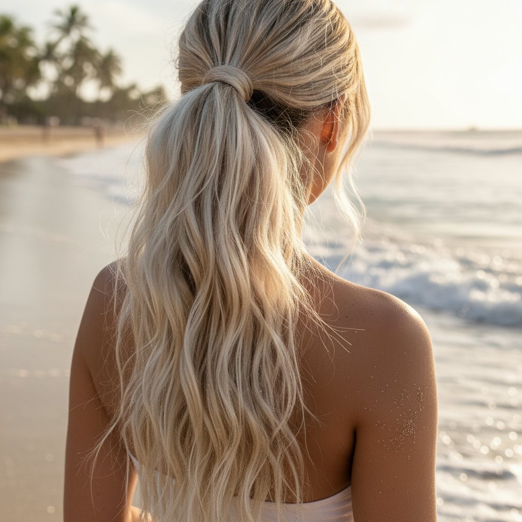 Wavy Beach Ponytail