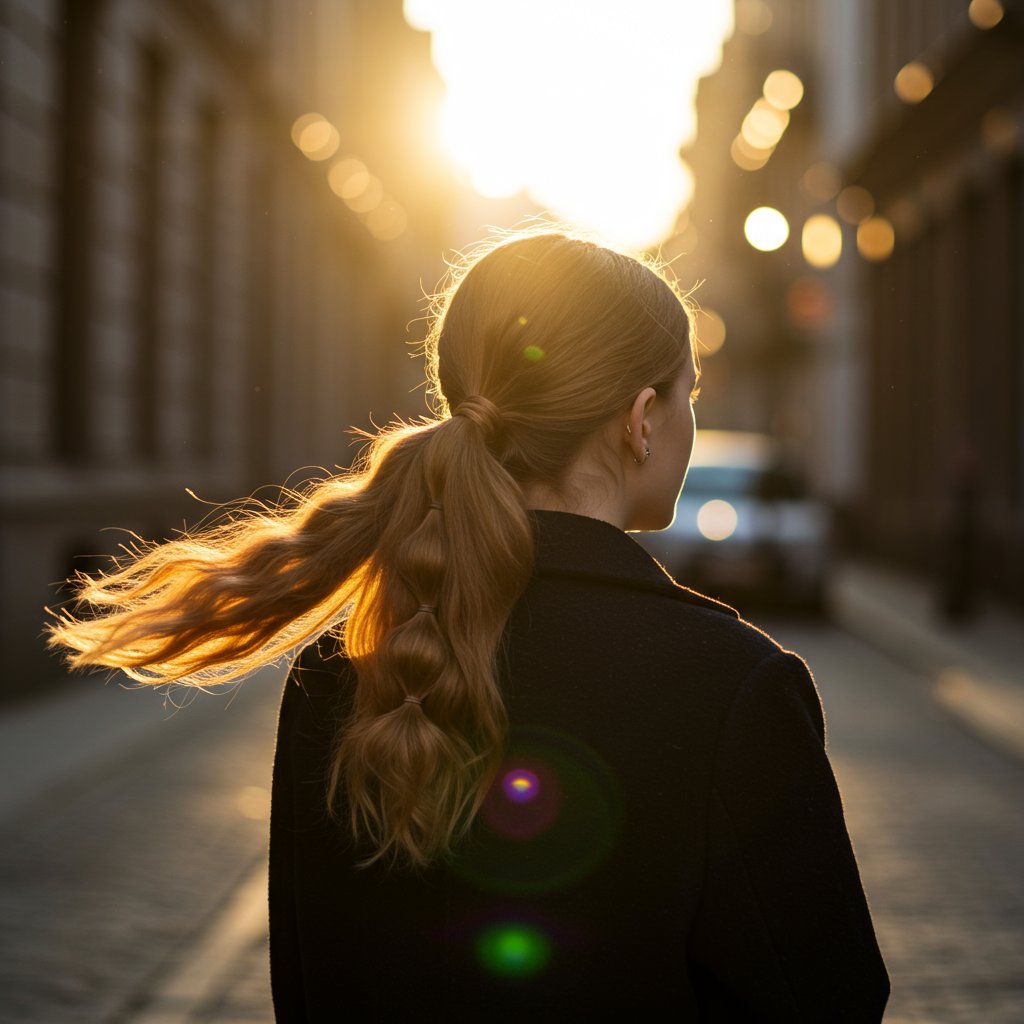 Chic Bubble Ponytail Street Style