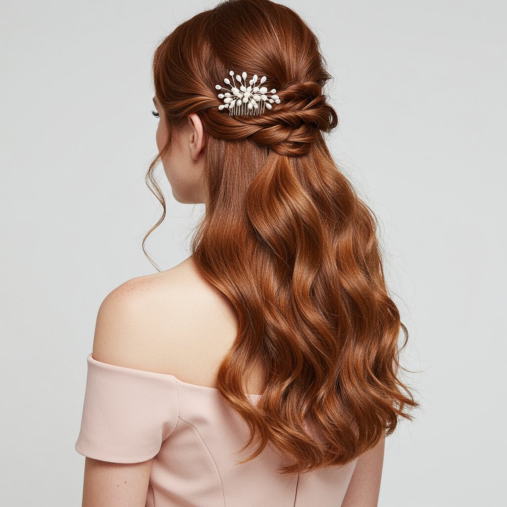 Prom Half Up Half Down Hairstyle
