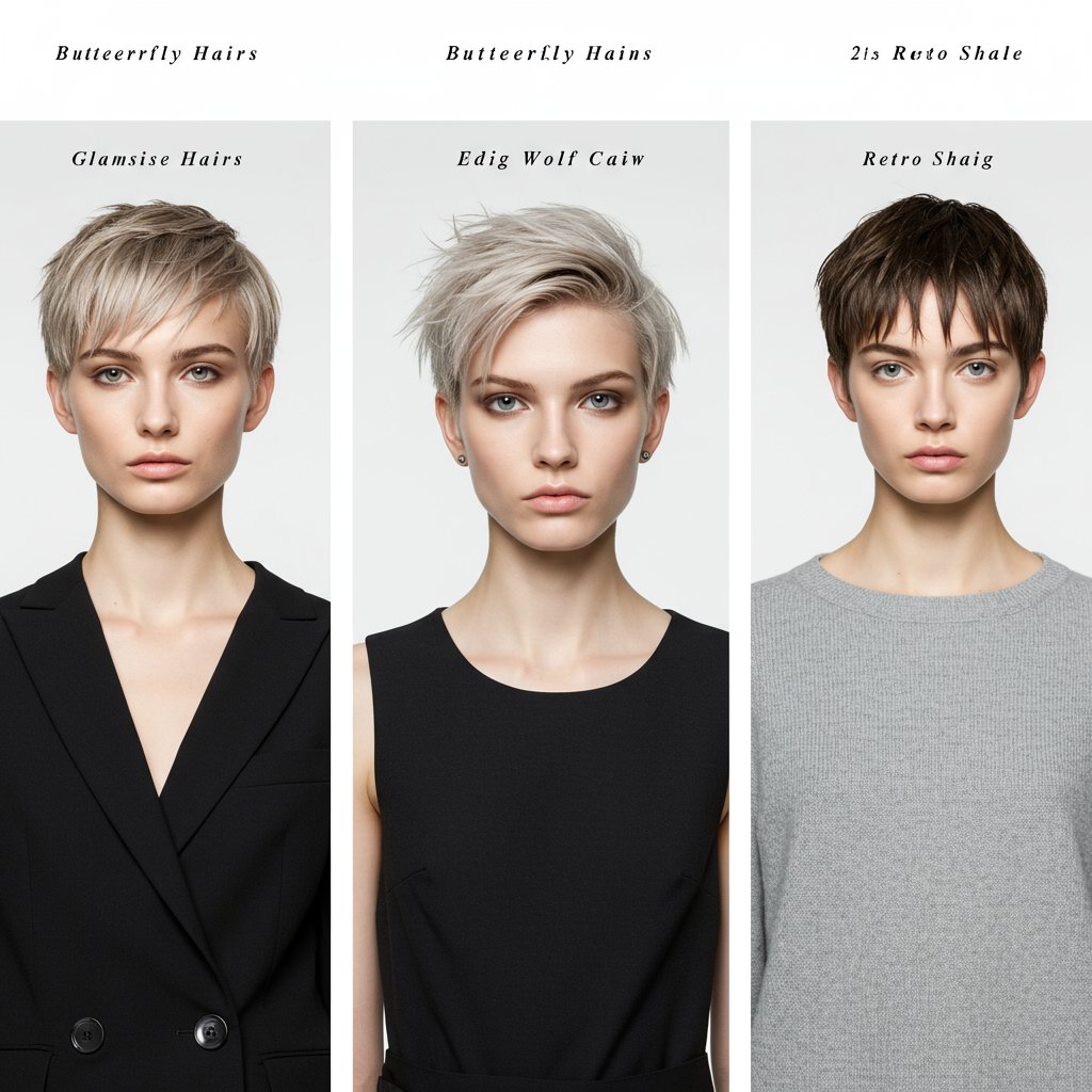 Haircut Comparison Triptych