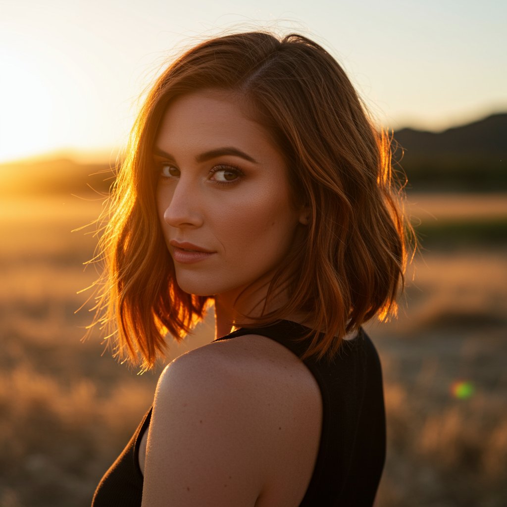 Cowboy Copper Hair Sunset