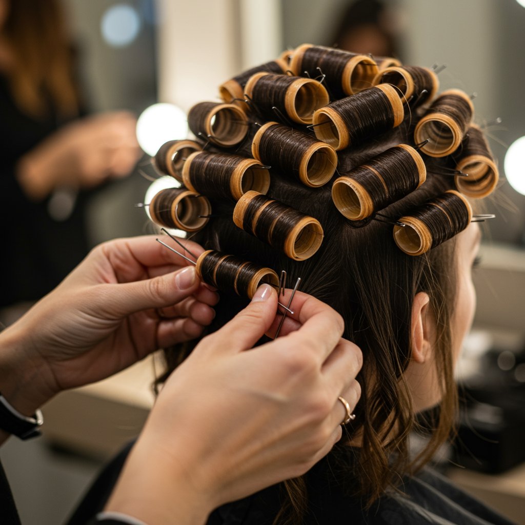 Pinning-Curls-For-Hollywood-Waves