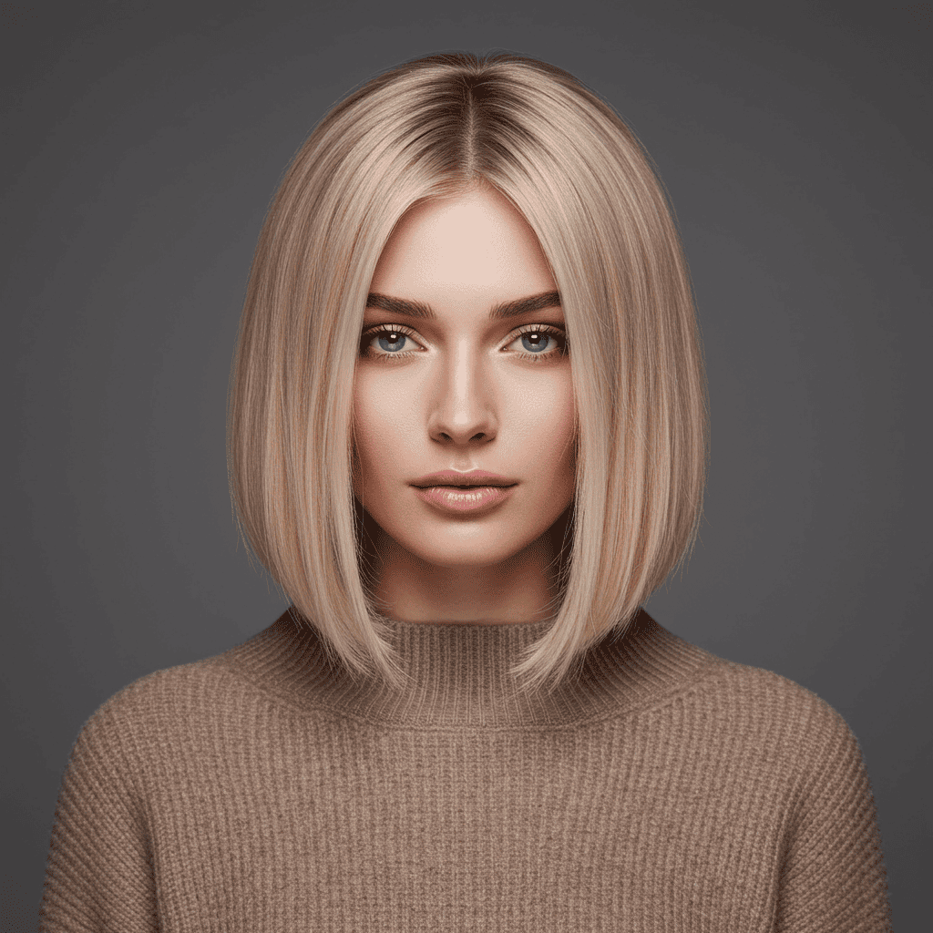 Beige Blonde Reverse Balayage