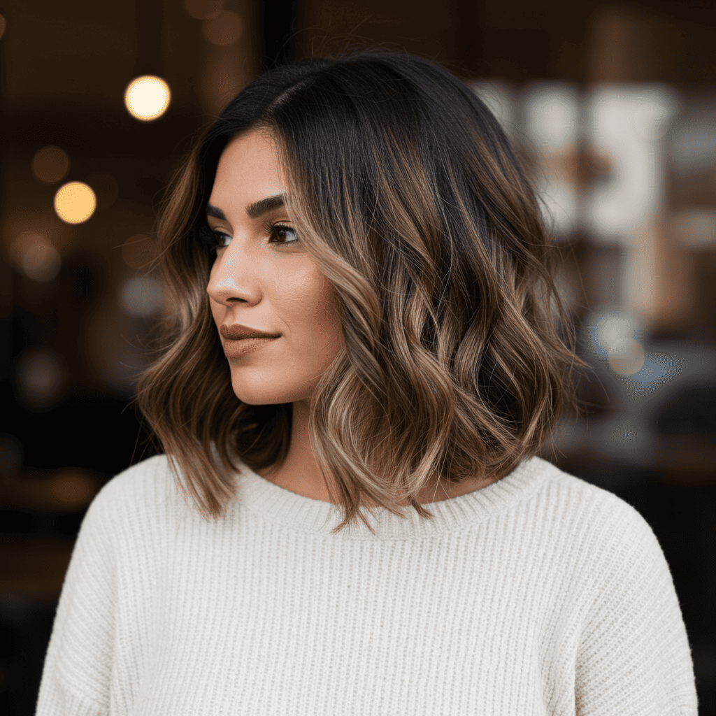 Mocha Swirl Reverse Balayage