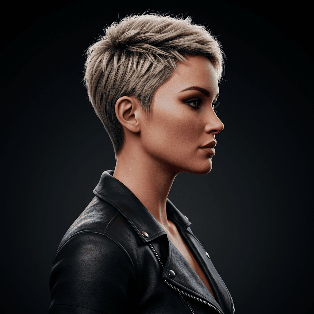 Pixie Cut Reverse Balayage