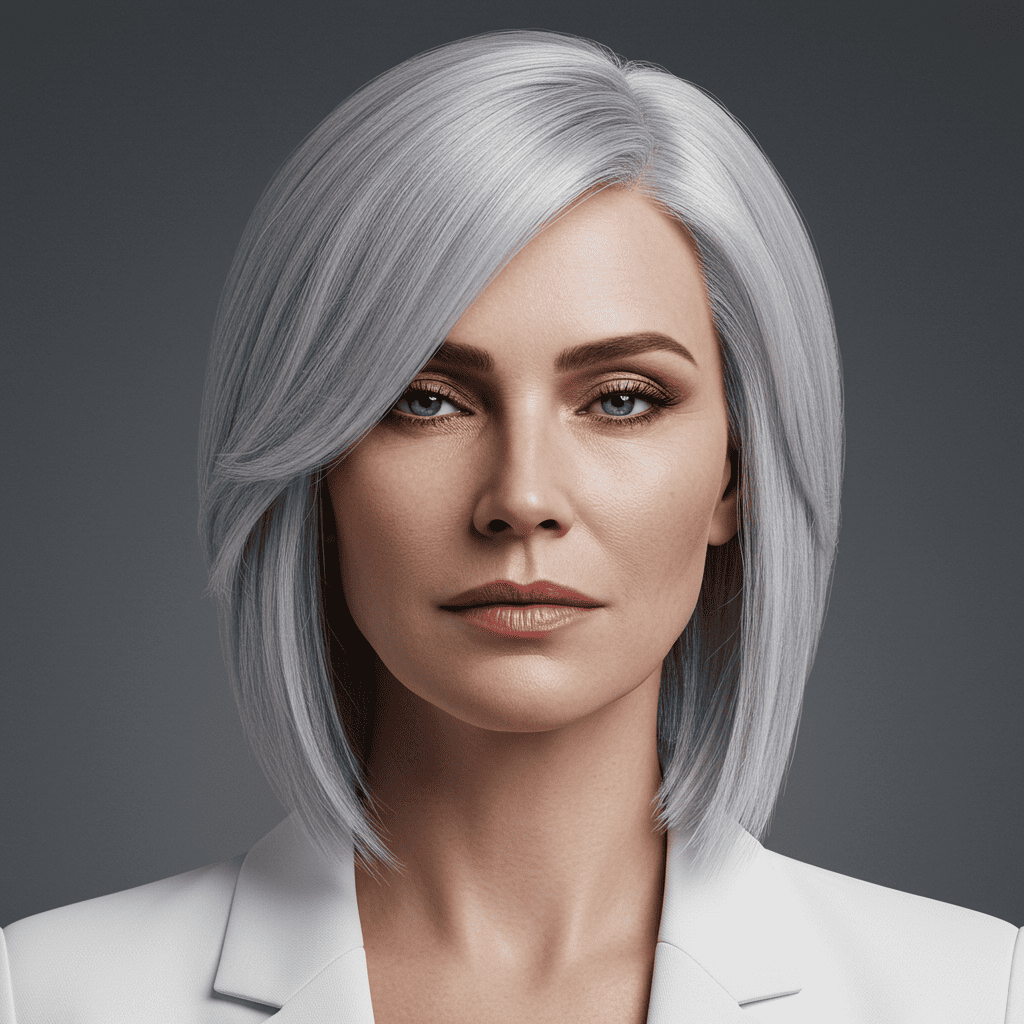 Silver Fox Reverse Balayage