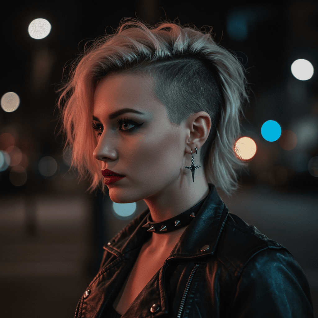 Undercut Style Reverse Balayage