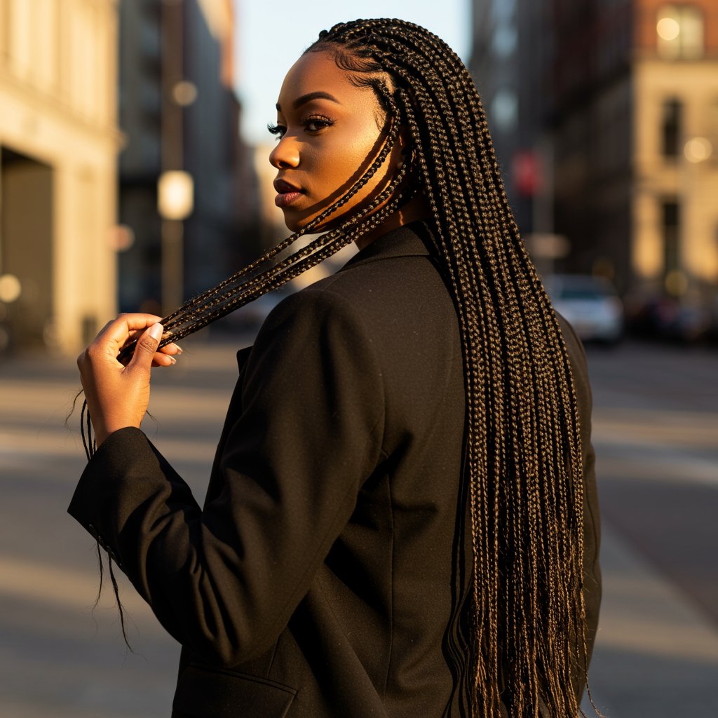 Modern Knotless Box Braids