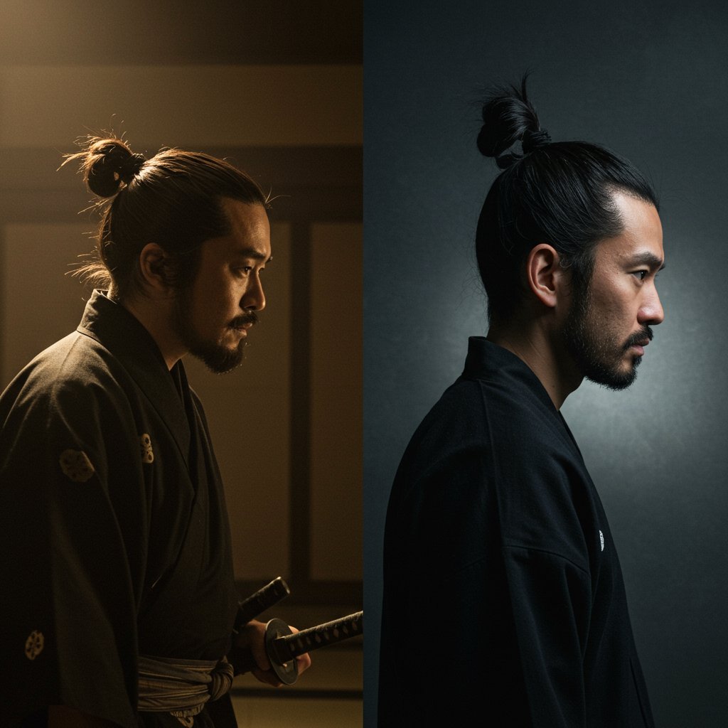 Man Bun Historical Comparison