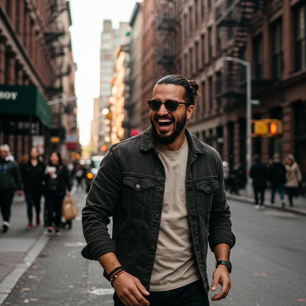 Man Bun Street Style