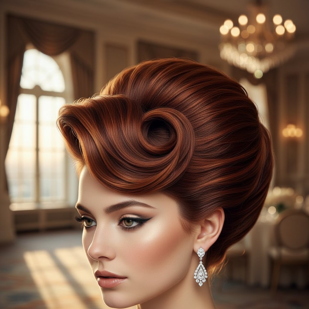 Glamorous Updo with Root Drama