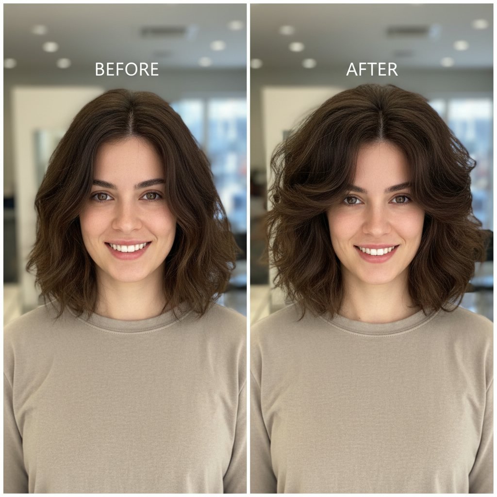 Volume Boost for Mid-Length Hair