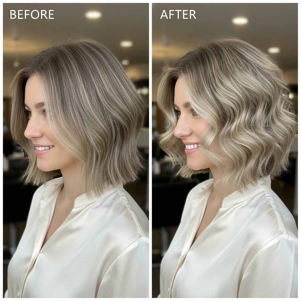 Textured Bob with Root Lift
