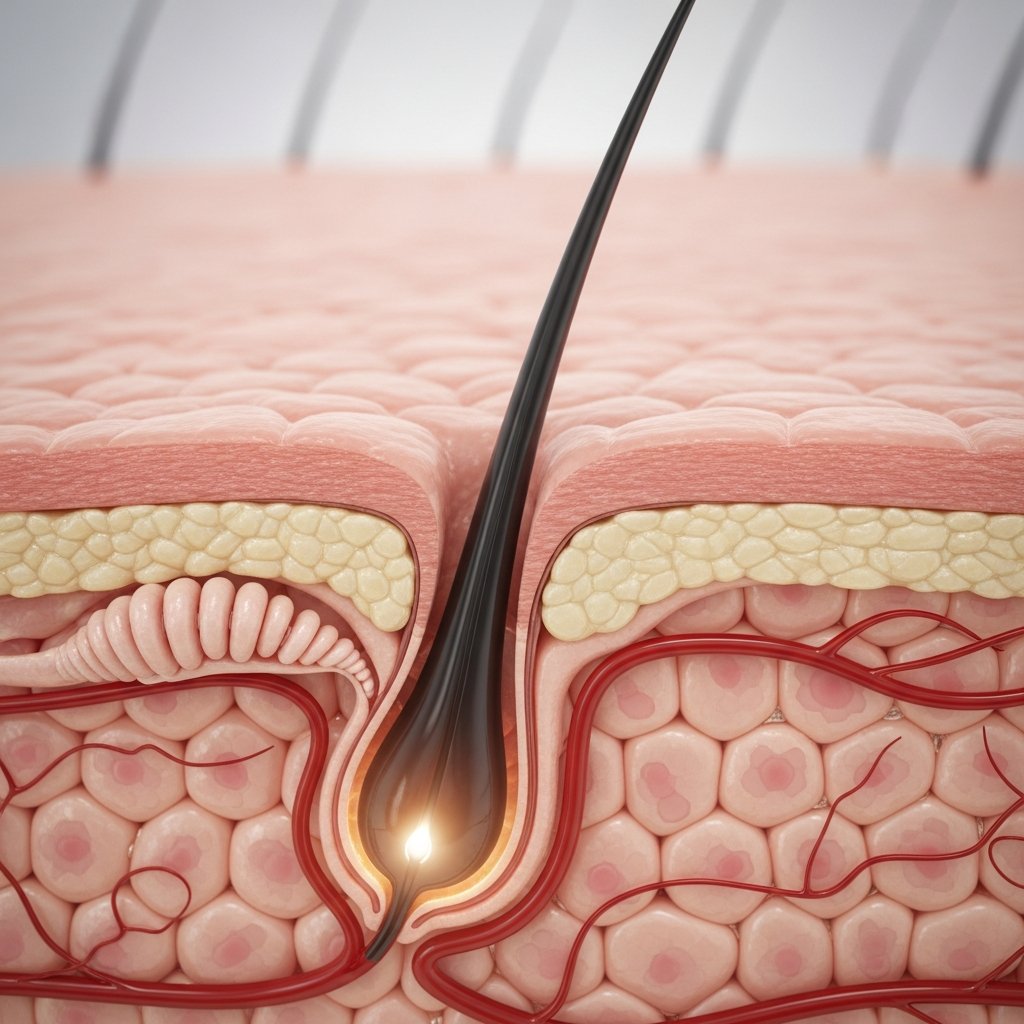 Microscopic Hair Follicle Concept