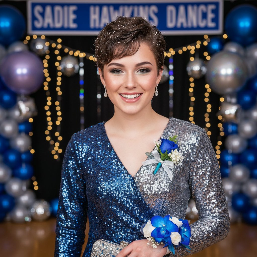 Glitter-Embellished Pixie