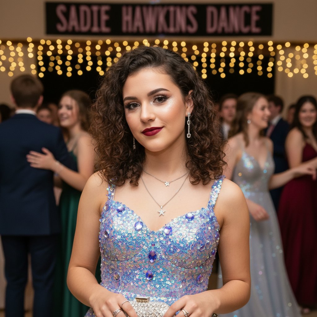 Voluminous Curls with Undercut