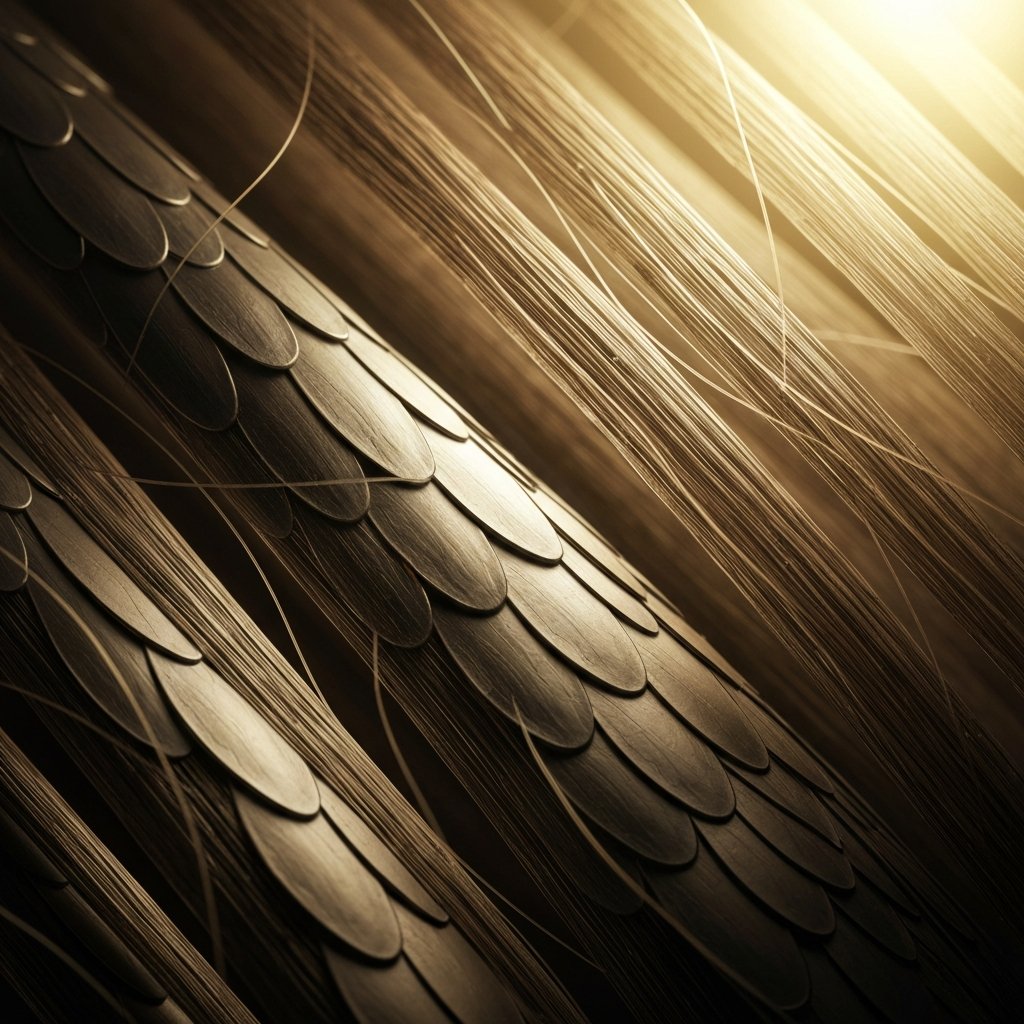 Hair Cuticle Microscopic Artistic