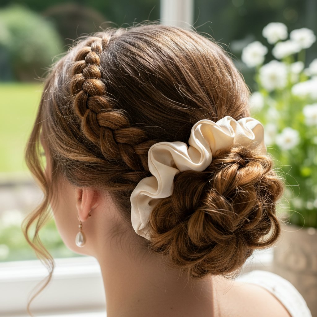 Braided Scrunchie Updo
