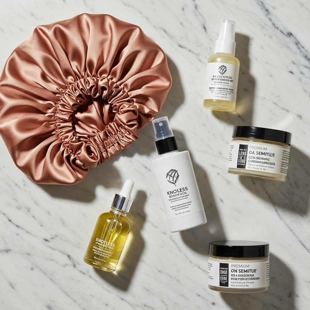Flat-Lay-Of-Knotless-Braid-Maintenance-Products
