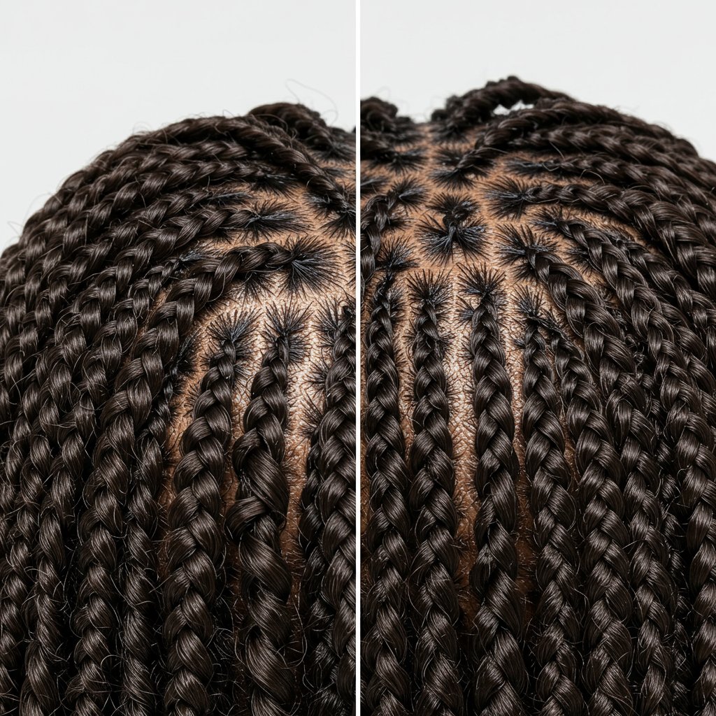 Split-Image-Knotless-Vs-Traditional-Braid-Root