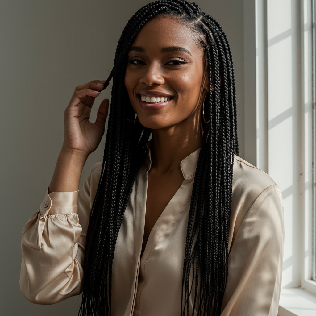 Woman-With-Flawless-Knotless-Braids