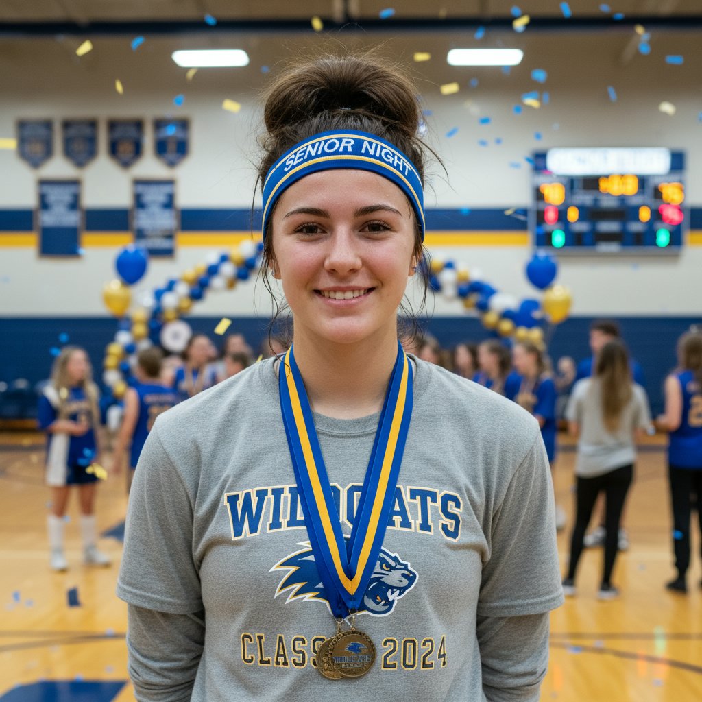 Messy Bun with Athletic Headband